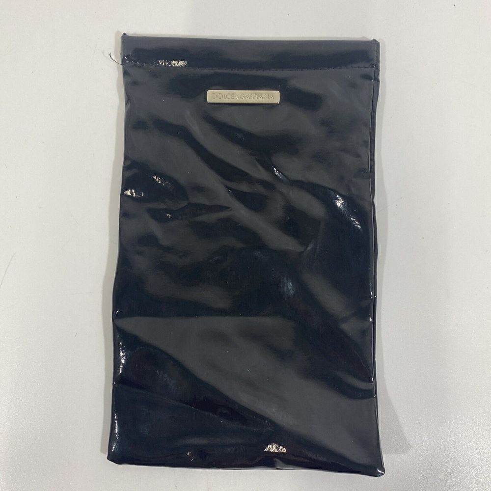 Black‎ Patent Leather Dolce & Gabbana Sunglasses Case Soft Cloth